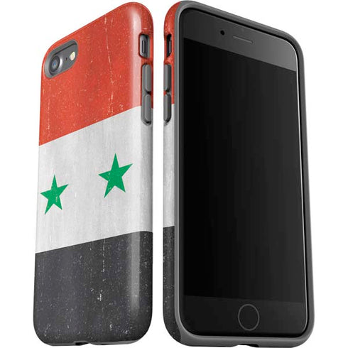 Syria Flag Distressed iPhone SE (2nd & 3rd Gen) Pro Case